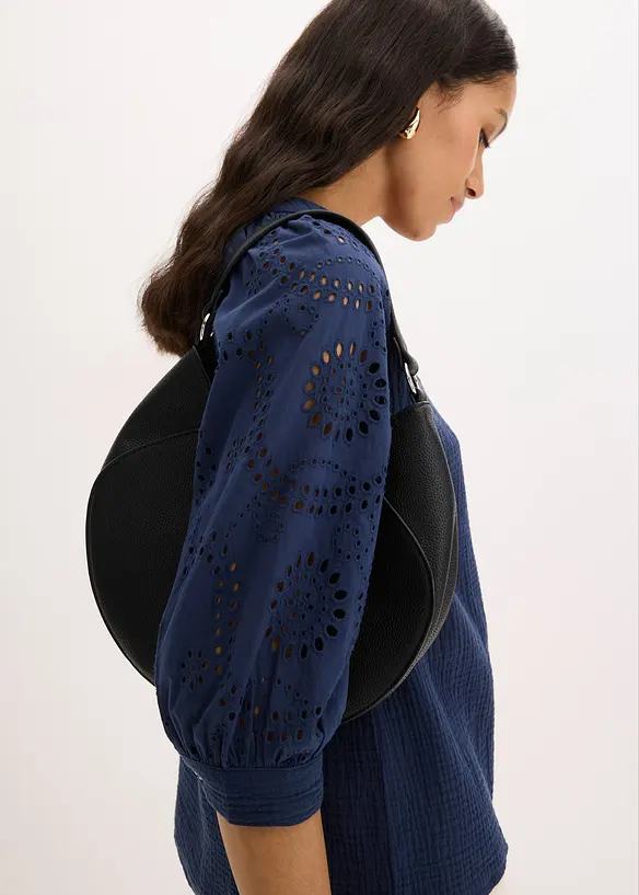 Muslintunika med h&aring;lbroderi, bonprix