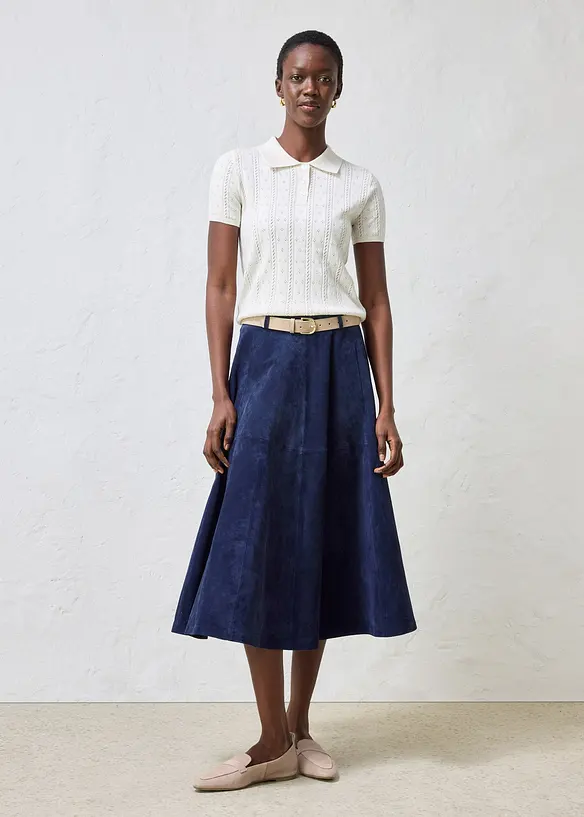 H&aring;lm&ouml;nstrad tr&ouml;ja med sidenandel, bonprix