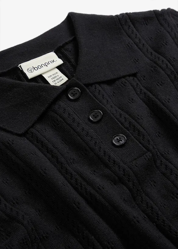 H&aring;lm&ouml;nstrad tr&ouml;ja med sidenandel, bonprix