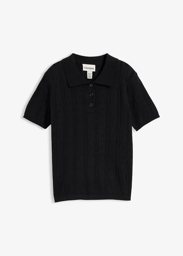 H&aring;lm&ouml;nstrad tr&ouml;ja med sidenandel, bonprix