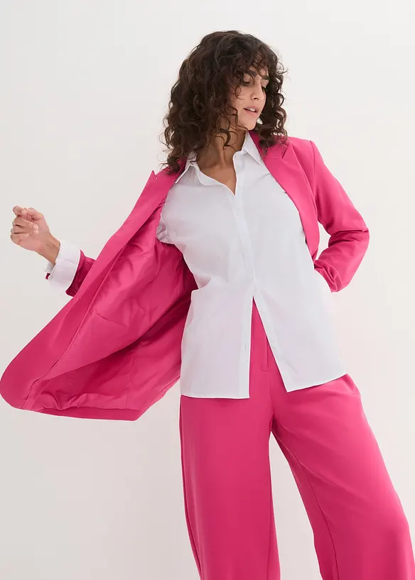 Stretchblus, l&aring;ng&auml;rmad, bonprix