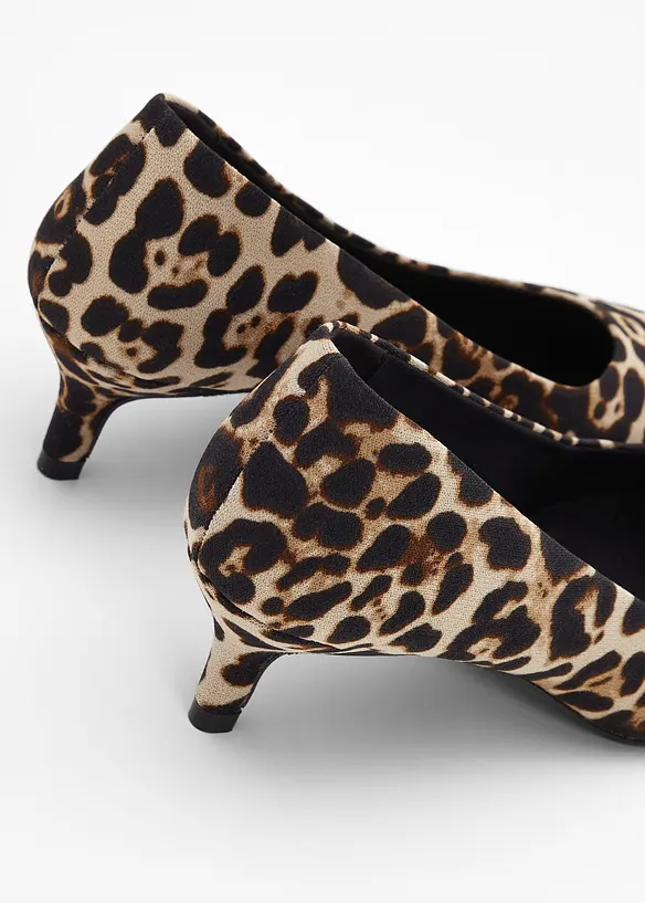 Pumps med leopardm&ouml;nster, bonprix