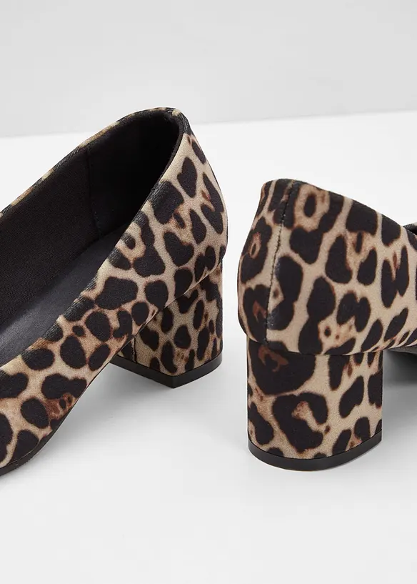 Pumps med leopardm&ouml;nster, bonprix