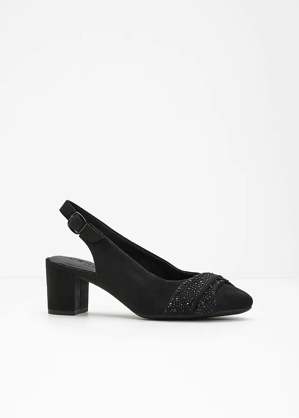 Slingbackpumps med bekv&auml;m vidd fr&aring;n Jana, Jana