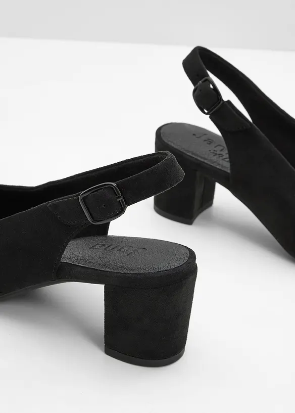 Slingbackpumps med bekv&auml;m vidd fr&aring;n Jana, Jana