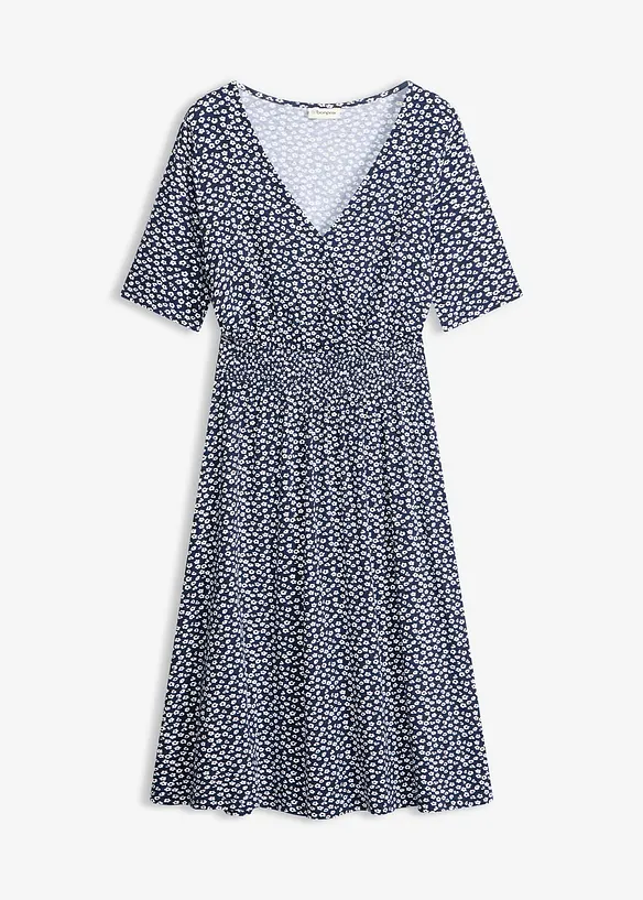 Jerseykl&auml;nning av viskosmix, bonprix