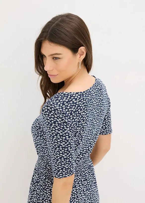 Jerseykl&auml;nning av viskosmix, bonprix