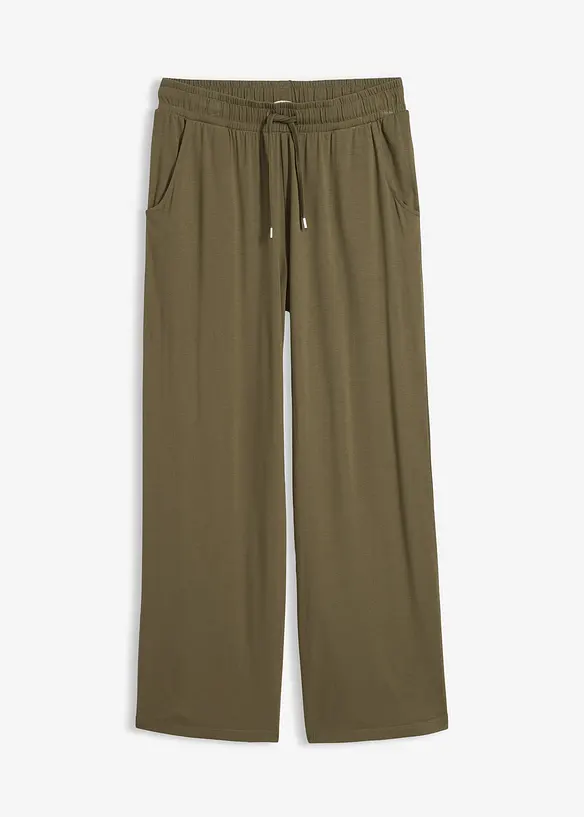 Jerseybyxa i b&ouml;ljande viskosmix, bonprix