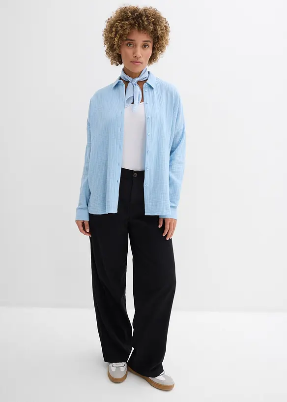 Skortblus av muslin, bonprix