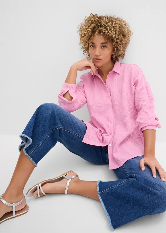 Skortblus av muslin, bonprix