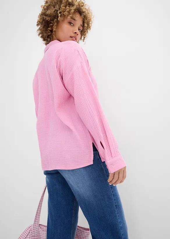 Skortblus av muslin, bonprix