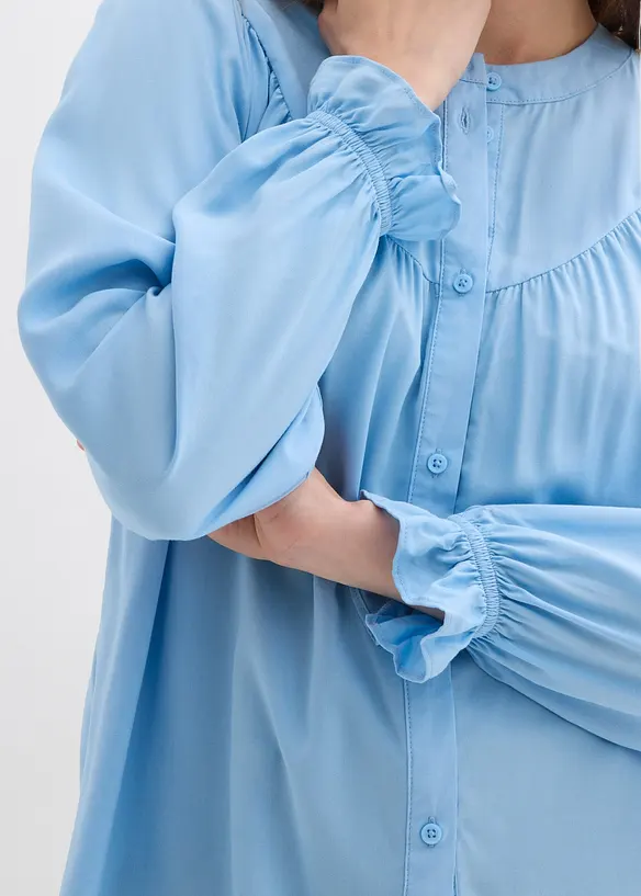 Blus i f&ouml;ljsam viskos, bonprix