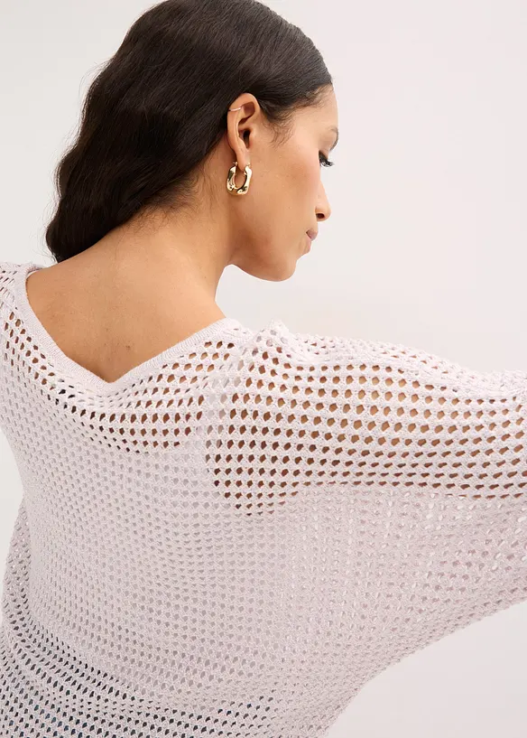 H&aring;lm&ouml;nstrad tr&ouml;ja i viskosmix, bonprix