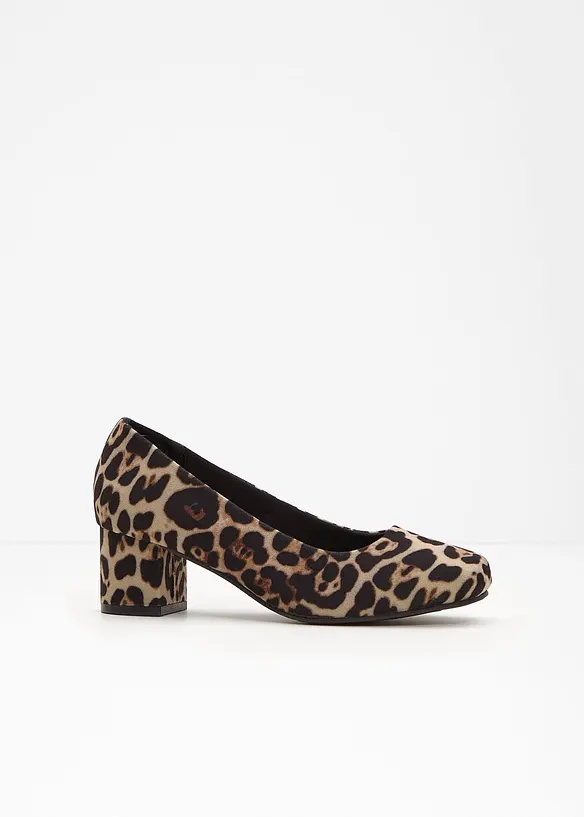 Pumps med leopardm&ouml;nster, bonprix