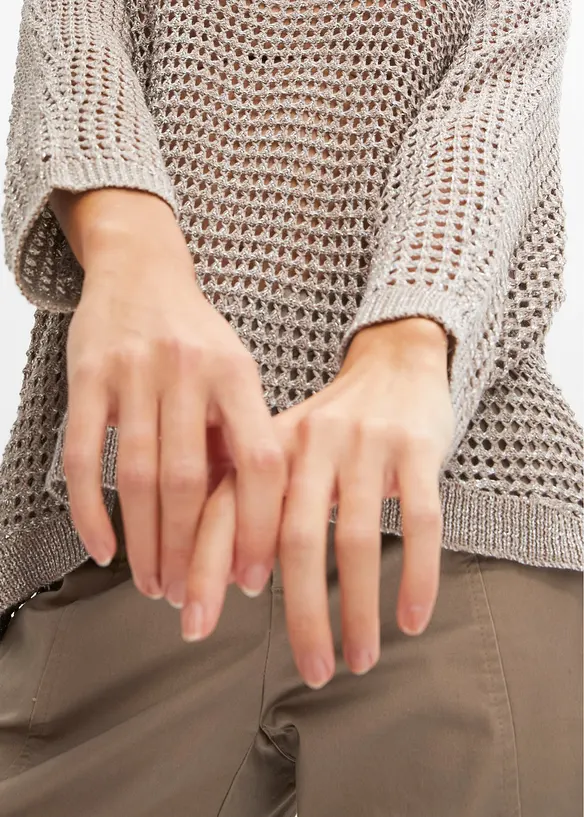 H&aring;lm&ouml;nstrad tr&ouml;ja i viskosmix, bonprix