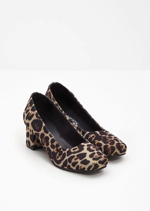 Pumps med leopardm&ouml;nster, bonprix