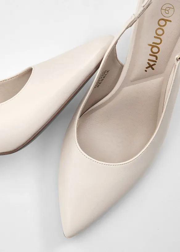 Slingbackpumps med smal klack, bonprix