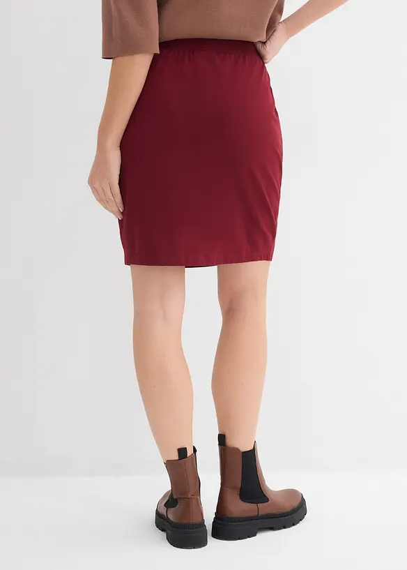 Kjol i ekologisk bomull med stretch, bonprix