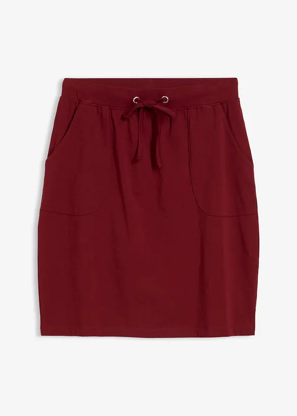 Kjol i ekologisk bomull med stretch, bonprix