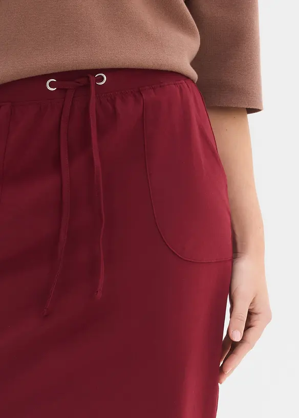 Kjol i ekologisk bomull med stretch, bonprix