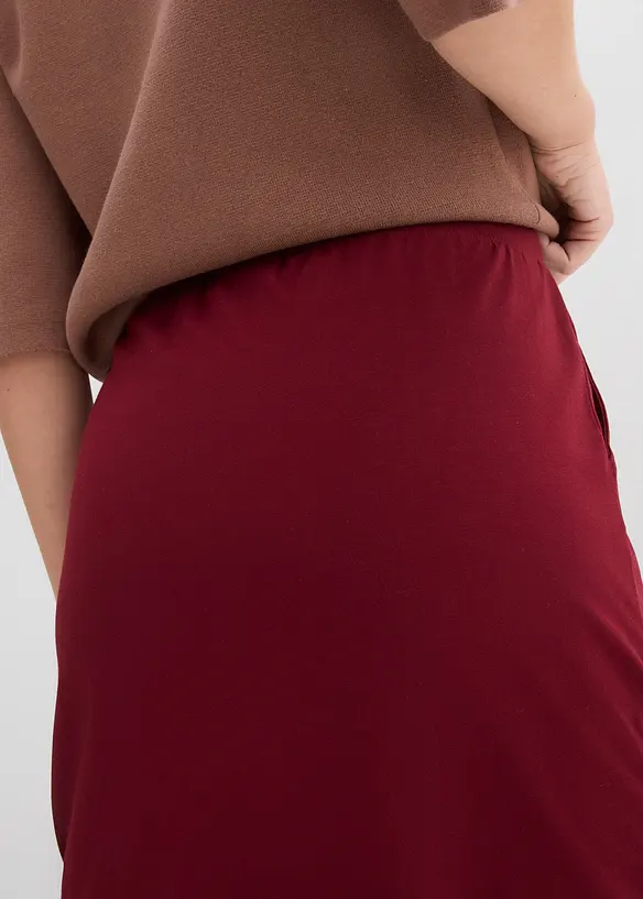 Kjol i ekologisk bomull med stretch, bonprix