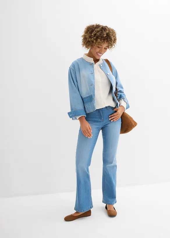 L&aring;ng blus i luftig muslin, bonprix