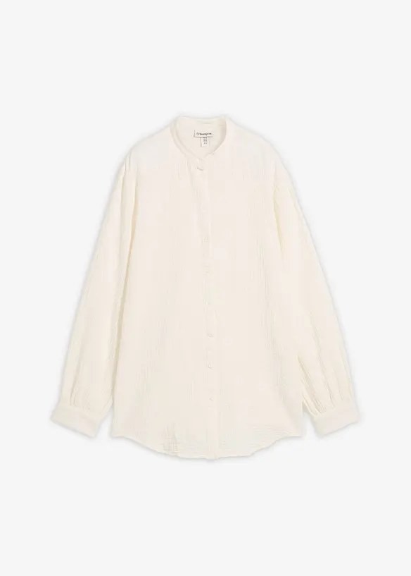 L&aring;ng blus i luftig muslin, bonprix