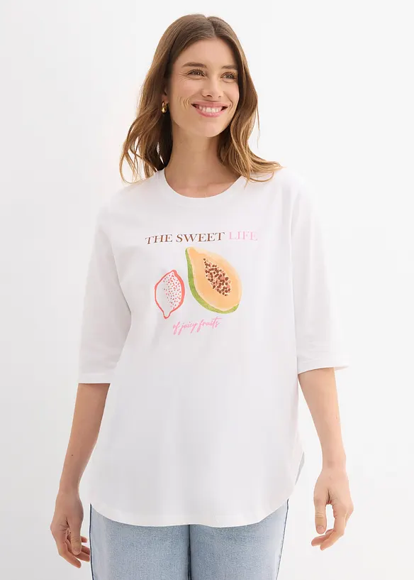 T-shirt i ekologisk bomull, bonprix