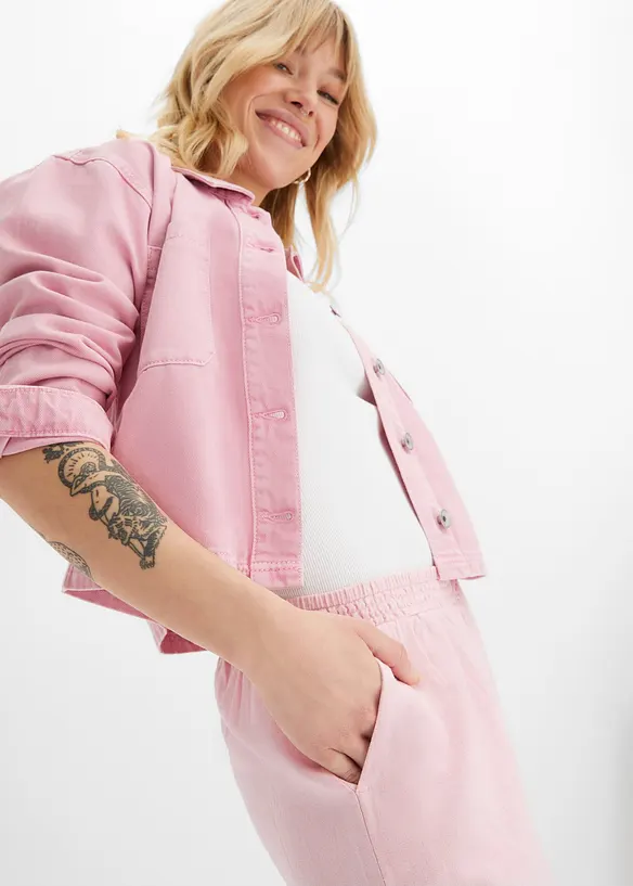 Palazzobyxa i linne, bonprix