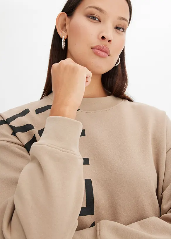 Trik&aring;kl&auml;nning i oversizemodell av mjuk bomullsmix, bonprix