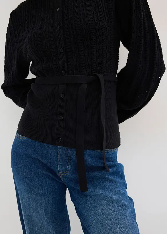 H&aring;lm&ouml;nstrad tr&ouml;ja i bomullsmix, bonprix