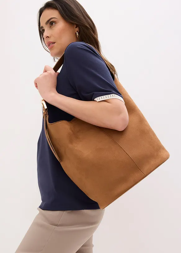 Topp med spetskant, bonprix