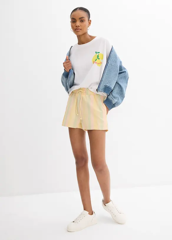 Oversizetopp av ekologisk bomull, bonprix