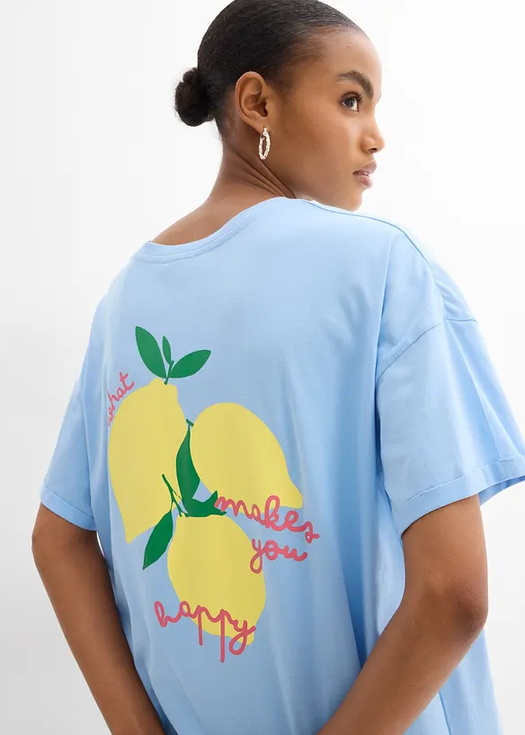 Oversizetopp av ekologisk bomull, bonprix