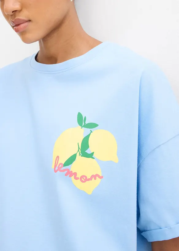 Oversizetopp av ekologisk bomull, bonprix