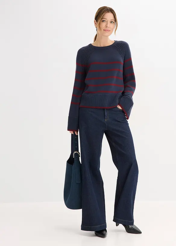 Tr&ouml;ja med kontrasterande r&auml;nder, bonprix