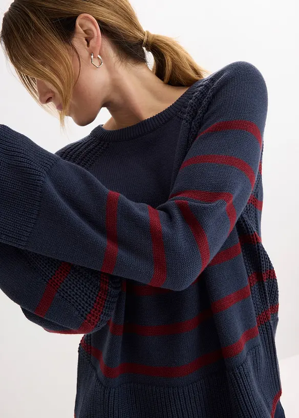 Tr&ouml;ja med kontrasterande r&auml;nder, bonprix