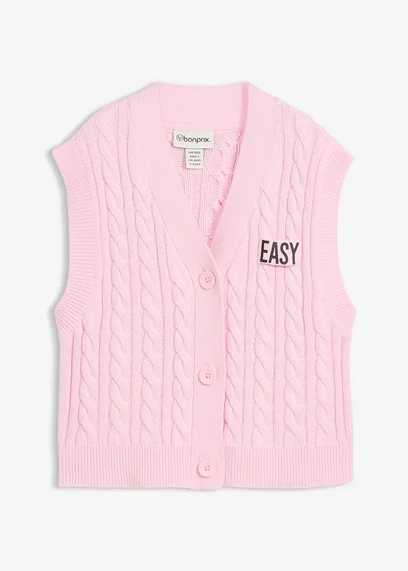 Stickad v&auml;st i vid modell, bonprix