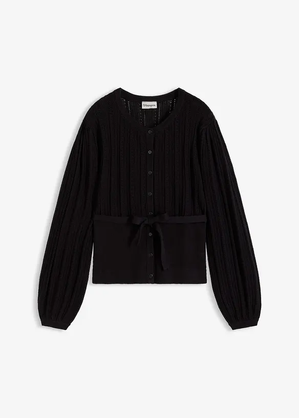 H&aring;lm&ouml;nstrad tr&ouml;ja i bomullsmix, bonprix