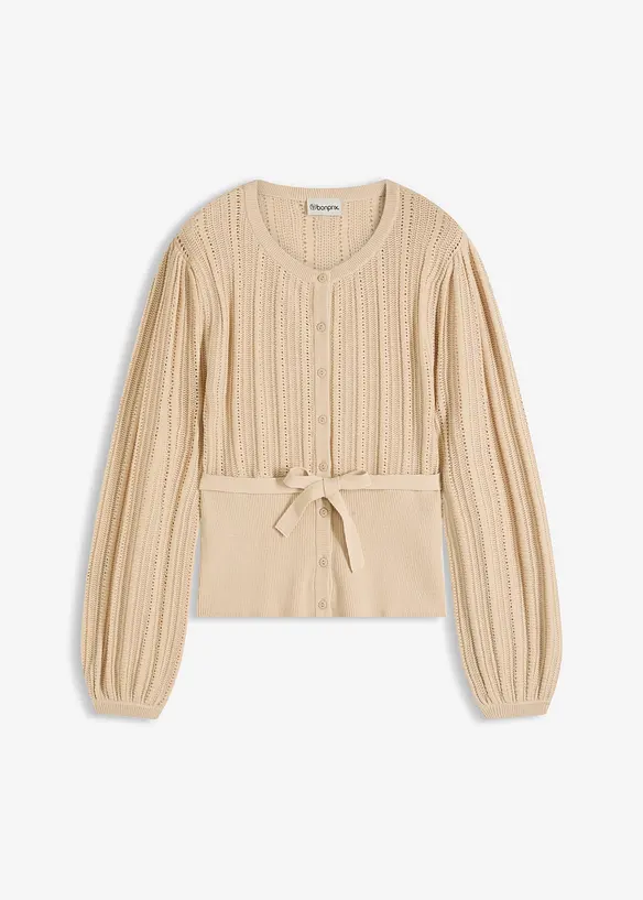 H&aring;lm&ouml;nstrad tr&ouml;ja i bomullsmix, bonprix