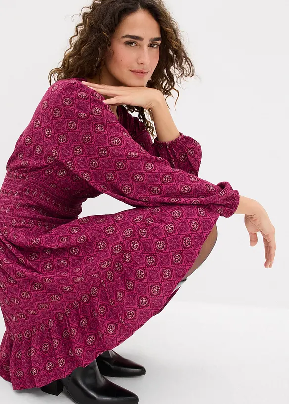 Minikl&auml;nning i f&ouml;ljsam viskos, bonprix