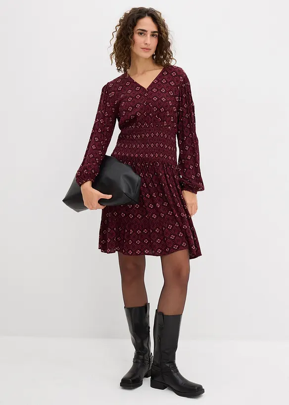 Minikl&auml;nning i f&ouml;ljsam viskos, bonprix