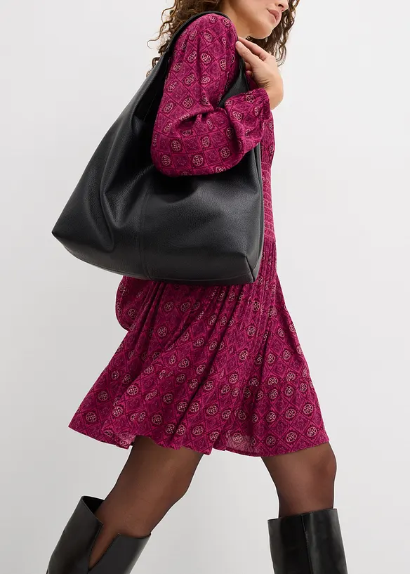 Minikl&auml;nning i f&ouml;ljsam viskos, bonprix