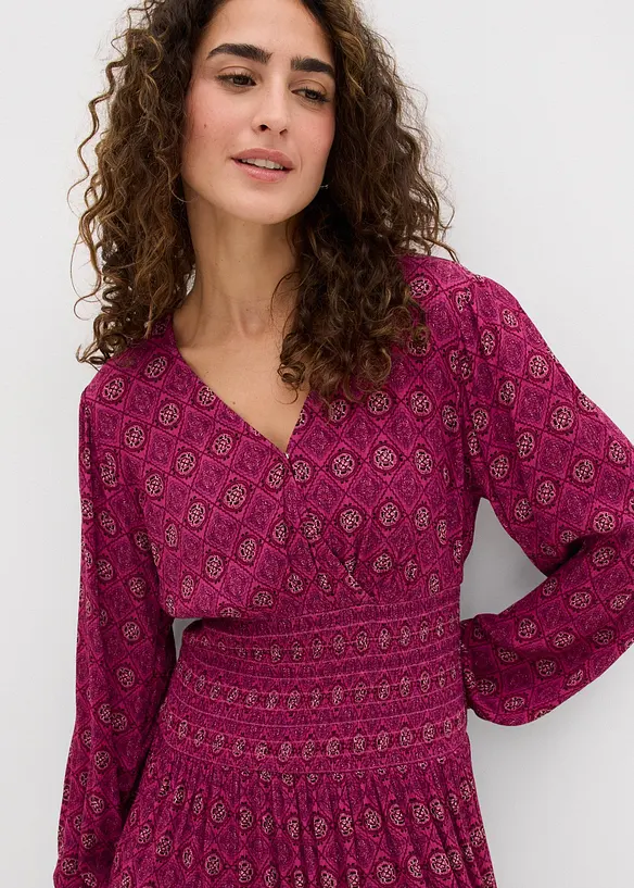 Minikl&auml;nning i f&ouml;ljsam viskos, bonprix