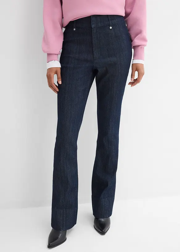 Bootcut-jeans med High Waist, bonprix