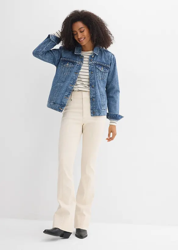 Bootcut-jeans med High Waist, bonprix