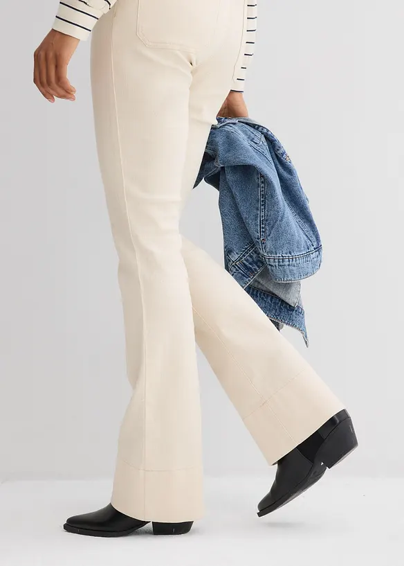 Bootcut-jeans med High Waist, bonprix