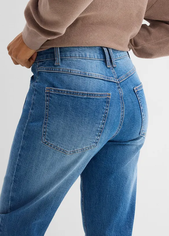 Mom Jeans High Waist, cropped, bonprix