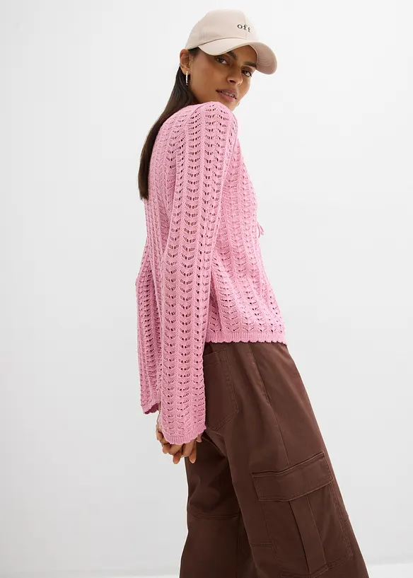 H&aring;lm&ouml;nstrad cardigan, bonprix