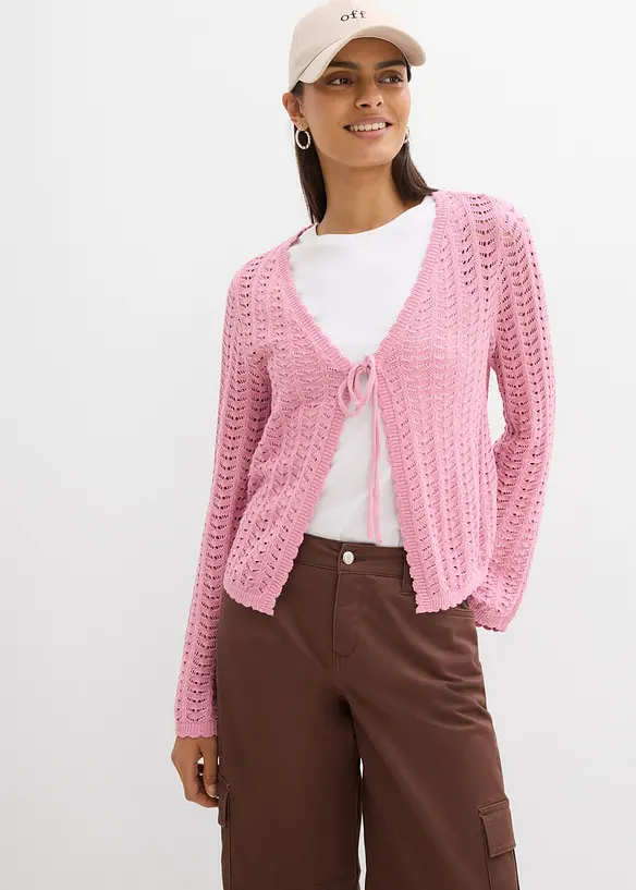 H&aring;lm&ouml;nstrad cardigan, bonprix